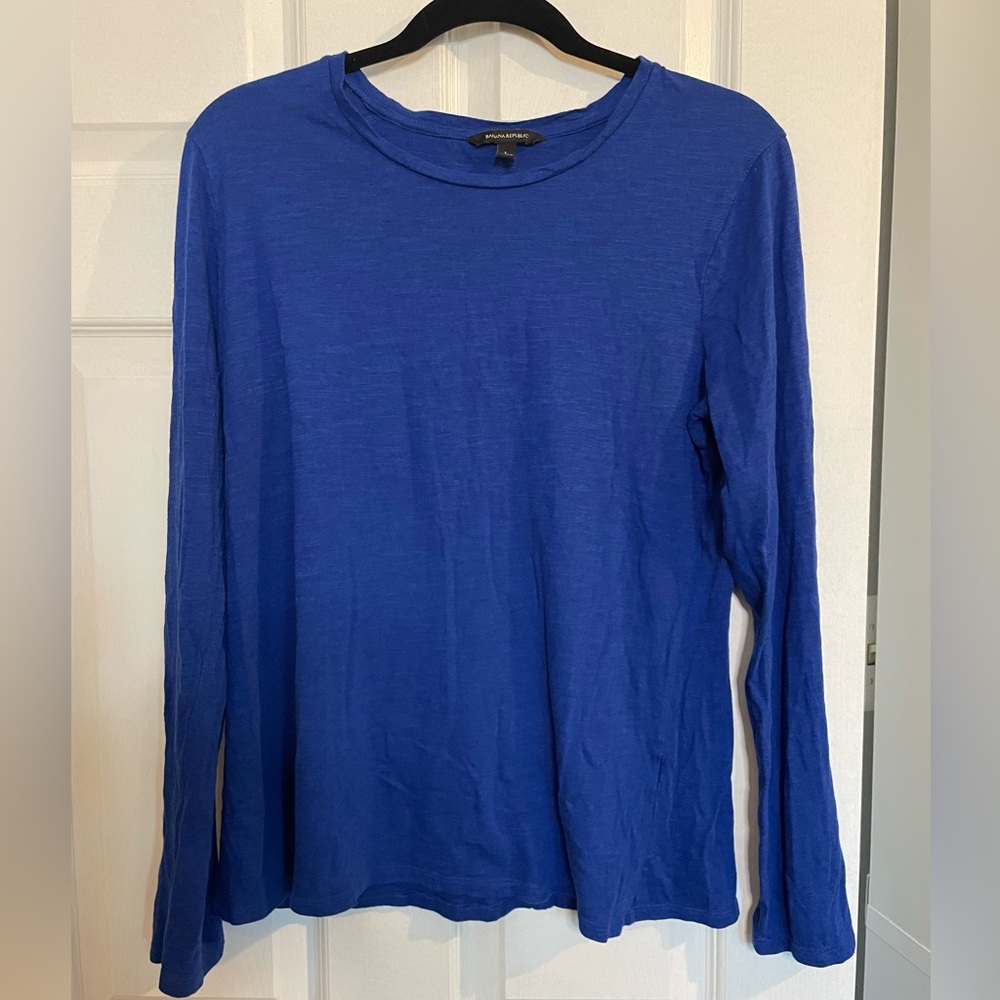 Banana Republic royal blue long sleeve shirt - size L